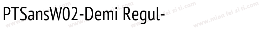 PTSansW02-Demi Regul字体转换